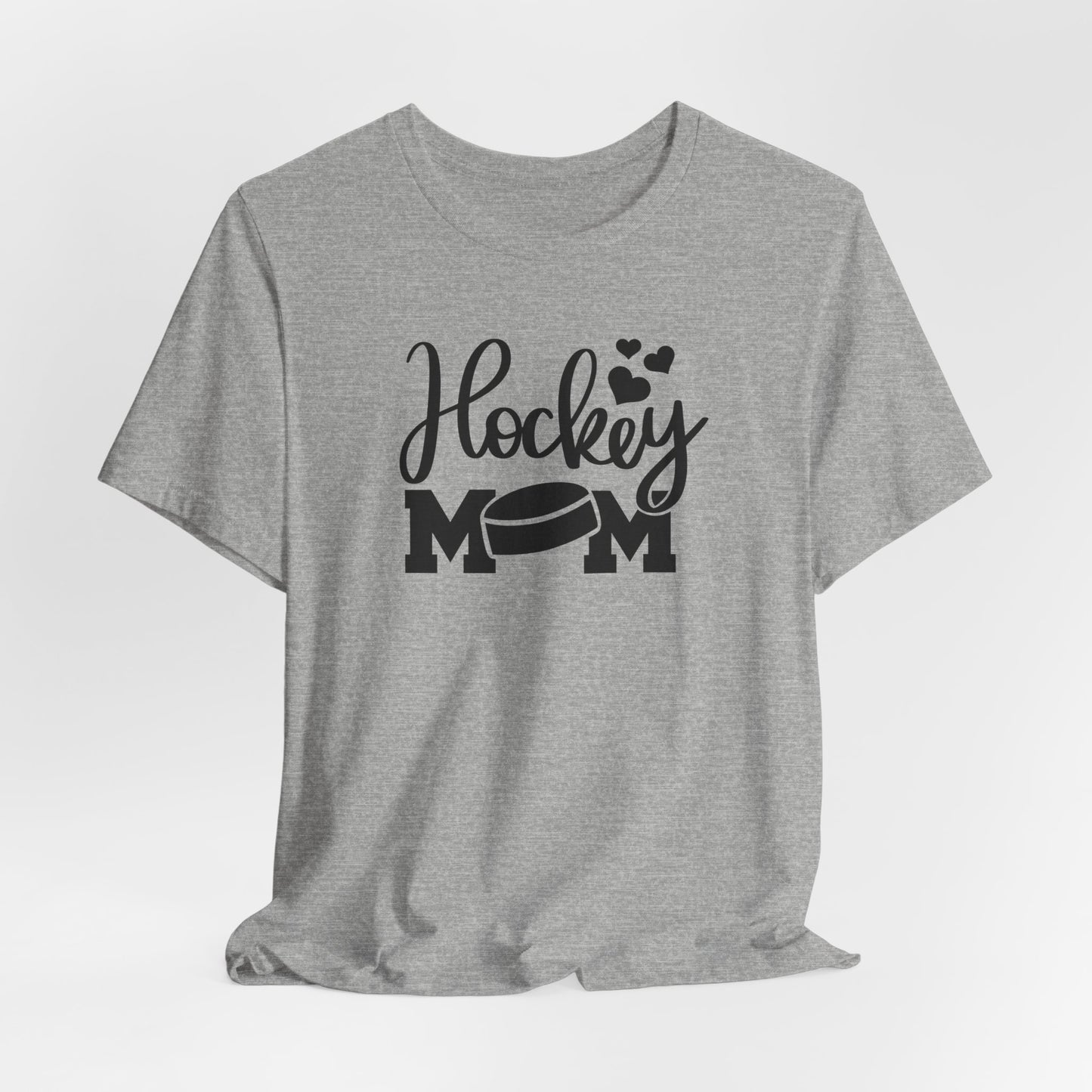 Hockey Mom Puck and Hearts T-Shirt