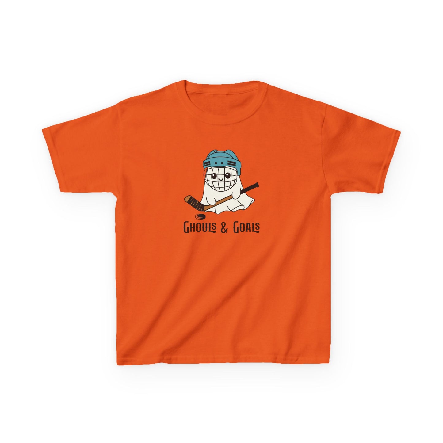 Ghouls & Goals Halloween Ice Hockey T-Shirt (Youth)