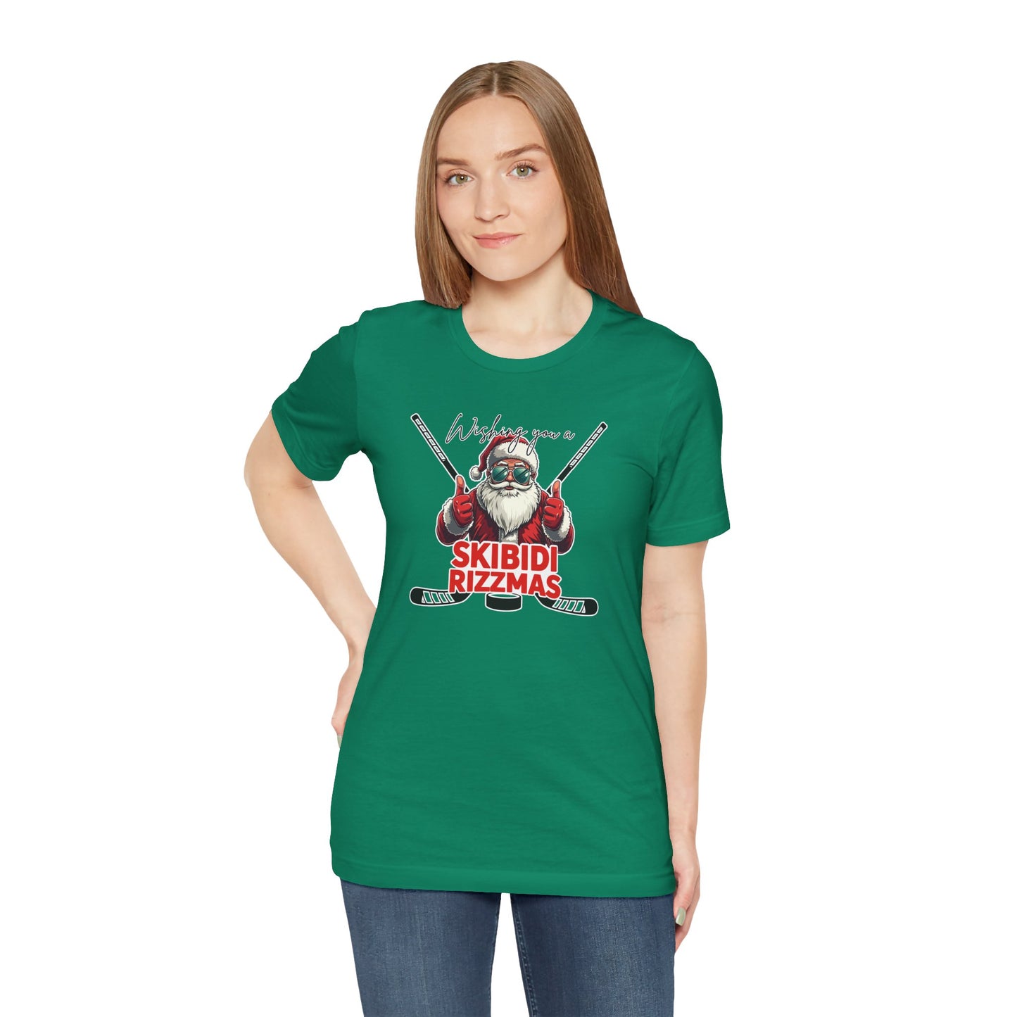 Skibidi Rizzmas Red Santa Shirt (Adult)