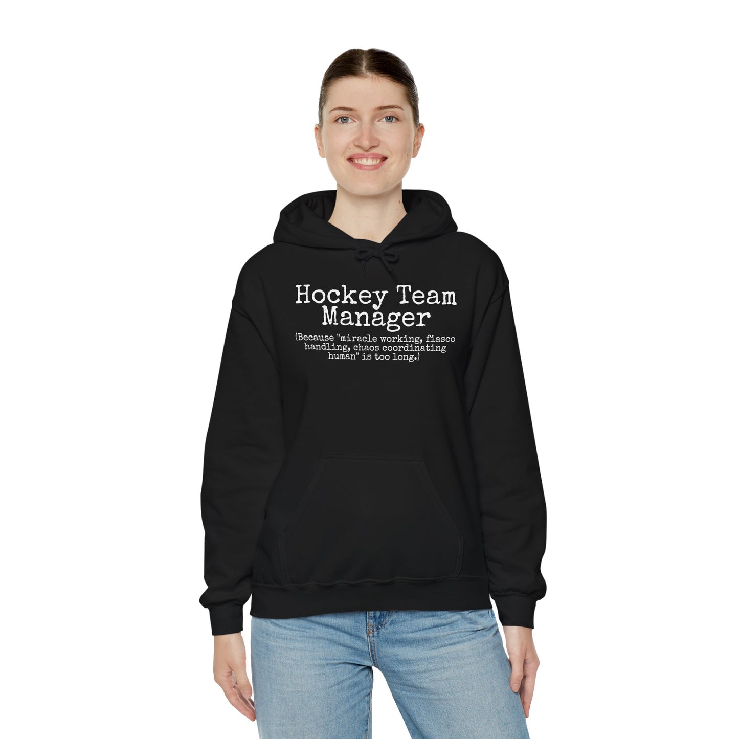 Team Manager Ice Hockey Heavy Blend Hoodie Sweatshirt