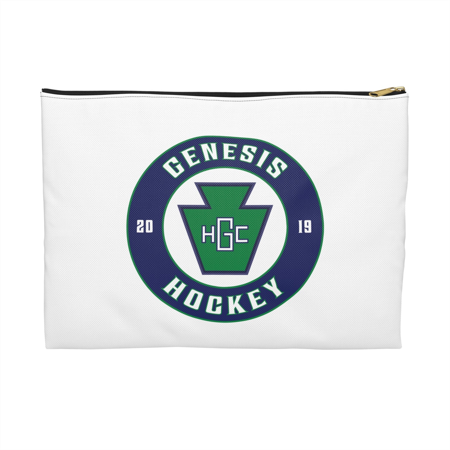 Genesis ROUND Logo Zipper Pouch Bag
