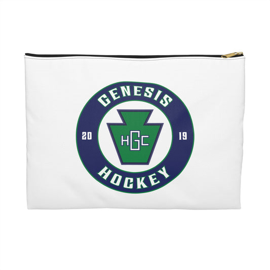 Genesis ROUND Logo Zipper Pouch Bag