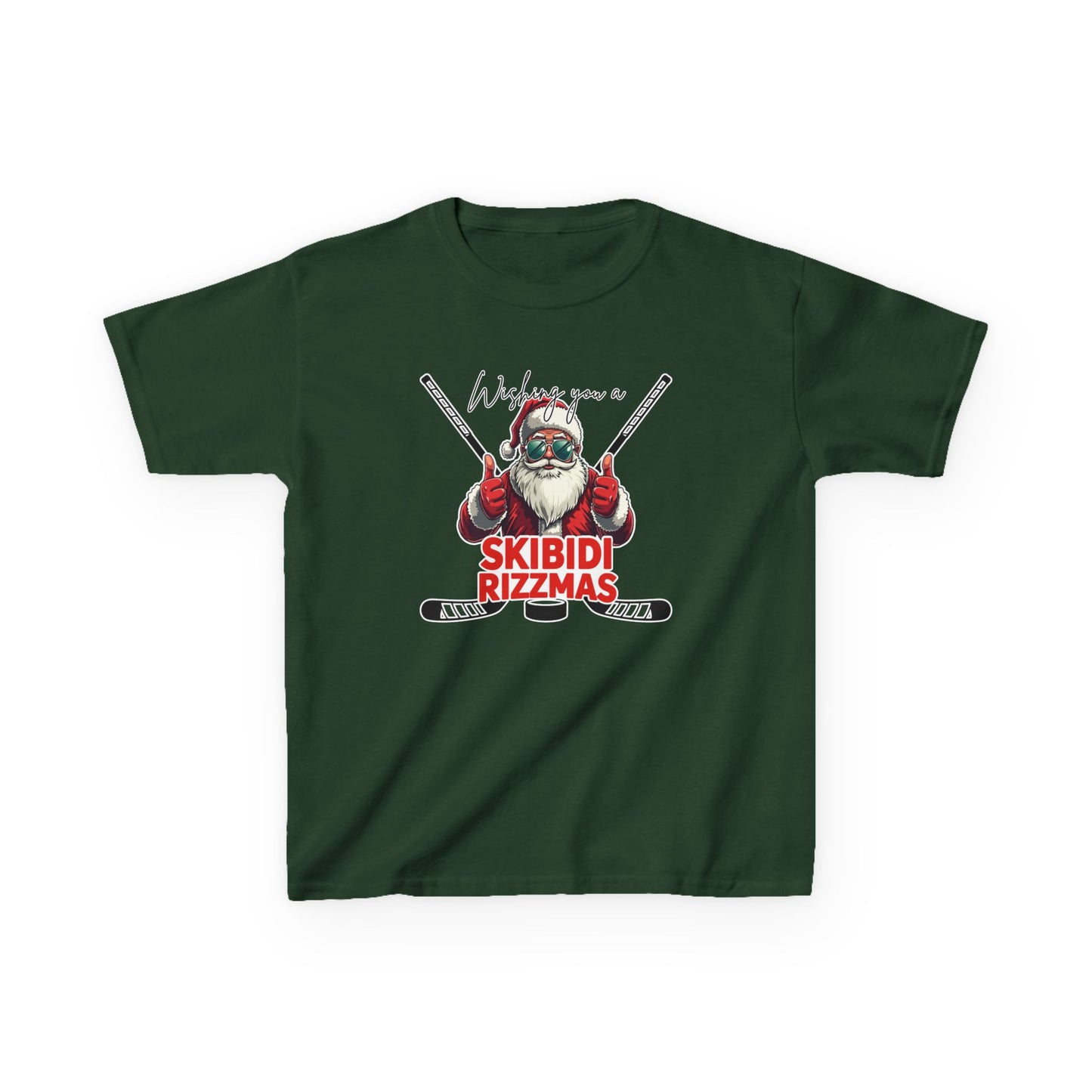 Skibidi Rizzmas RED Santa Shirt (Youth)