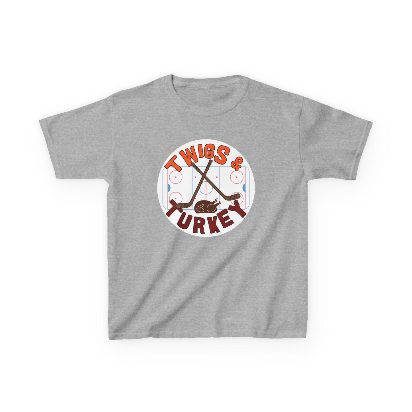 Twigs and Turkey Thanksgiving Hockey Shirt (Youth)