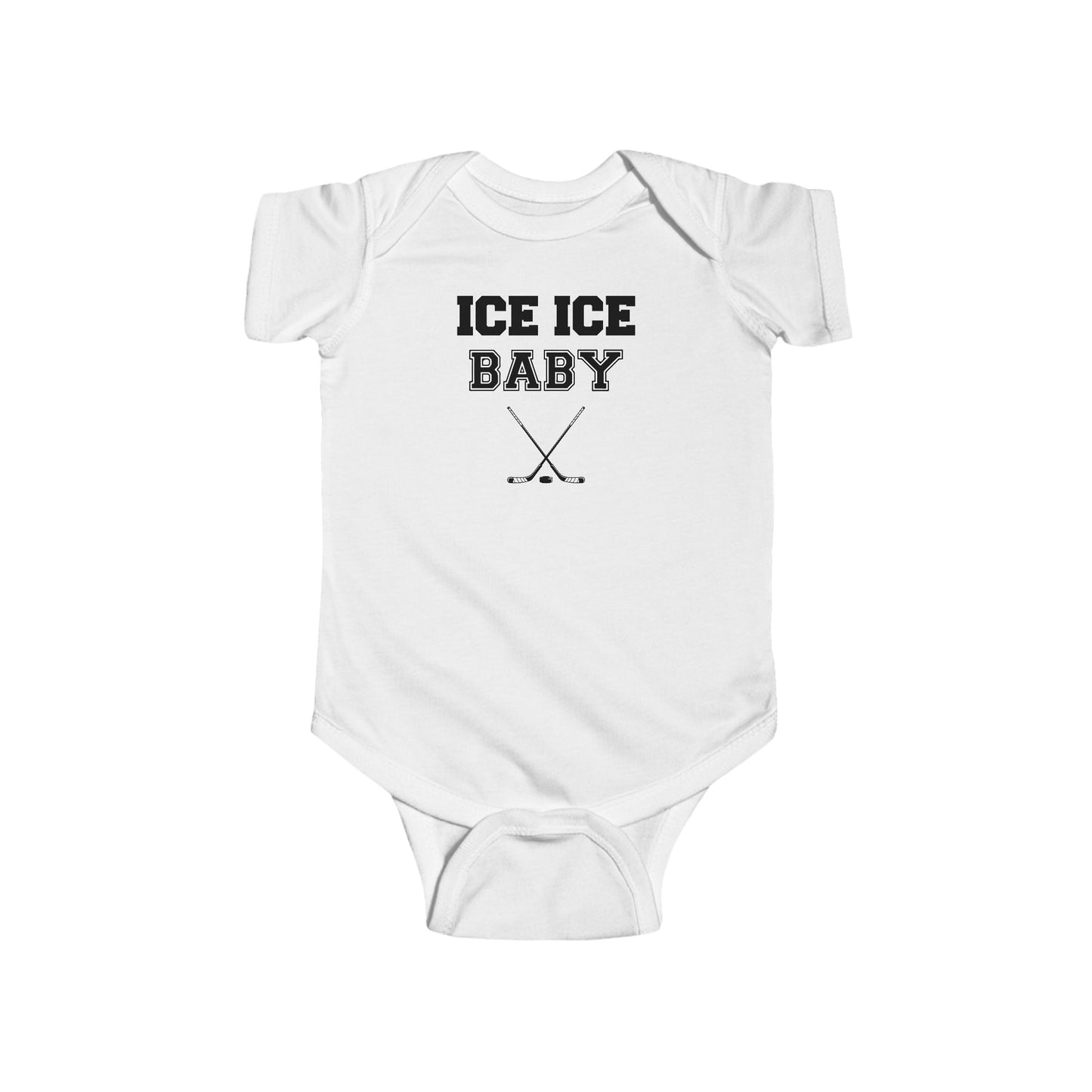 ICE ICE BABY Hockey Themed Baby Outfit