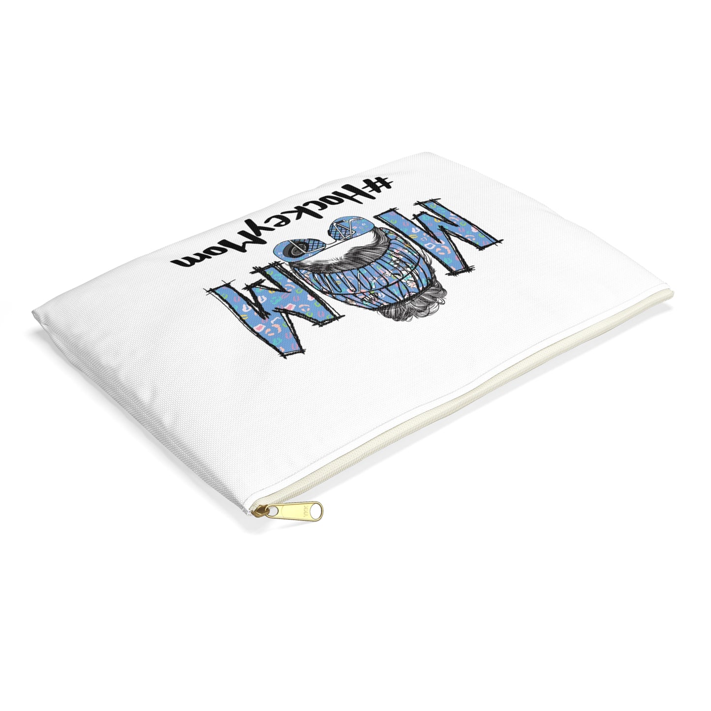 HASHTAG HOCKEY MOM Zipper Pouch Bag