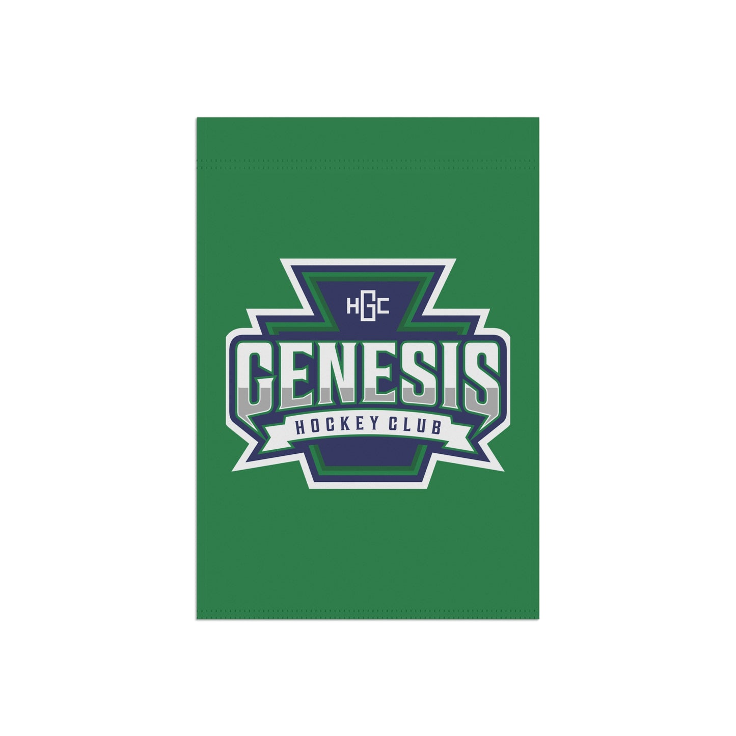 GREEN Genesis Hockey Club Fabric Flag (Keystone Logo)