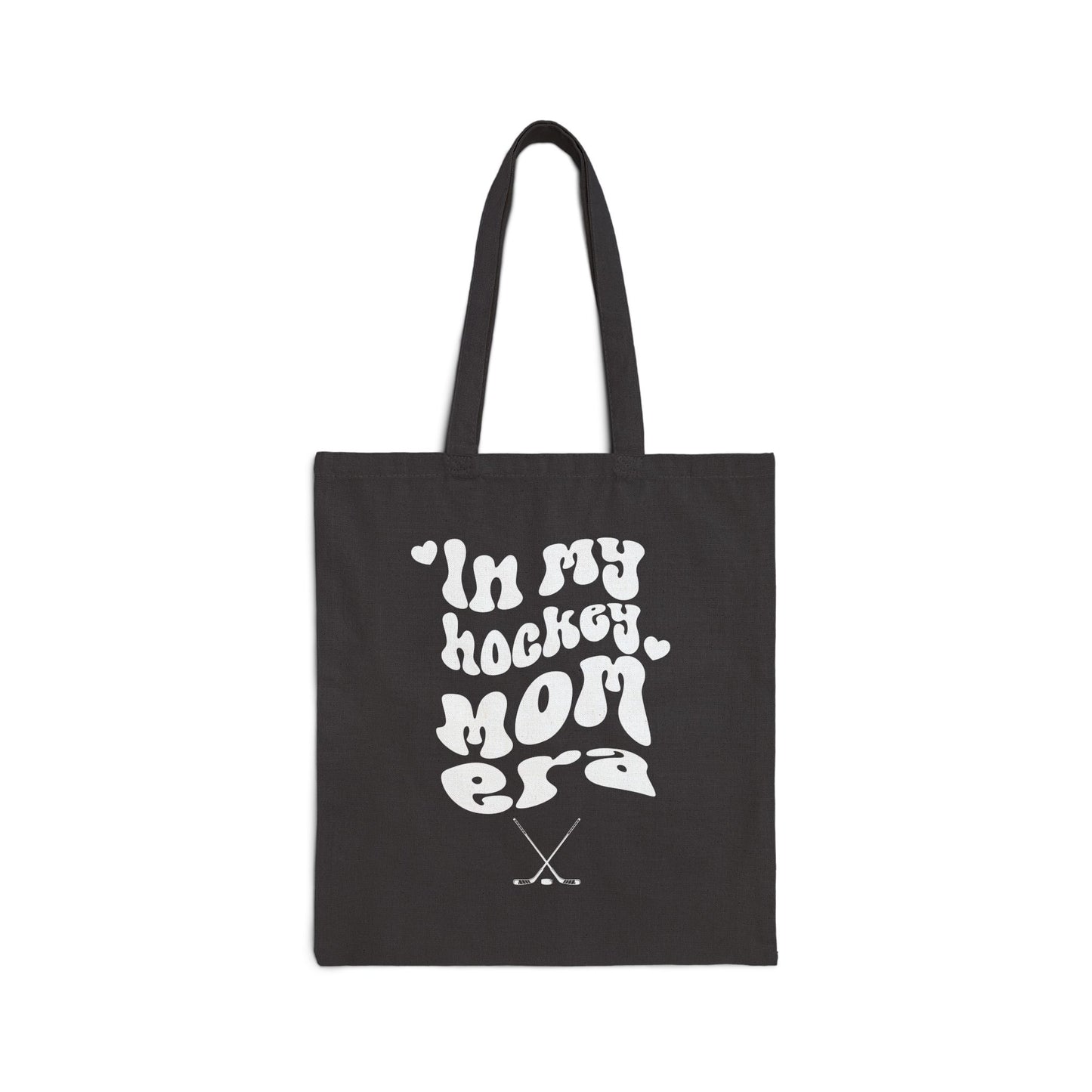 In My HOCKEY MOM ERA Ice Hockey Cotton Canvas Tote Bag