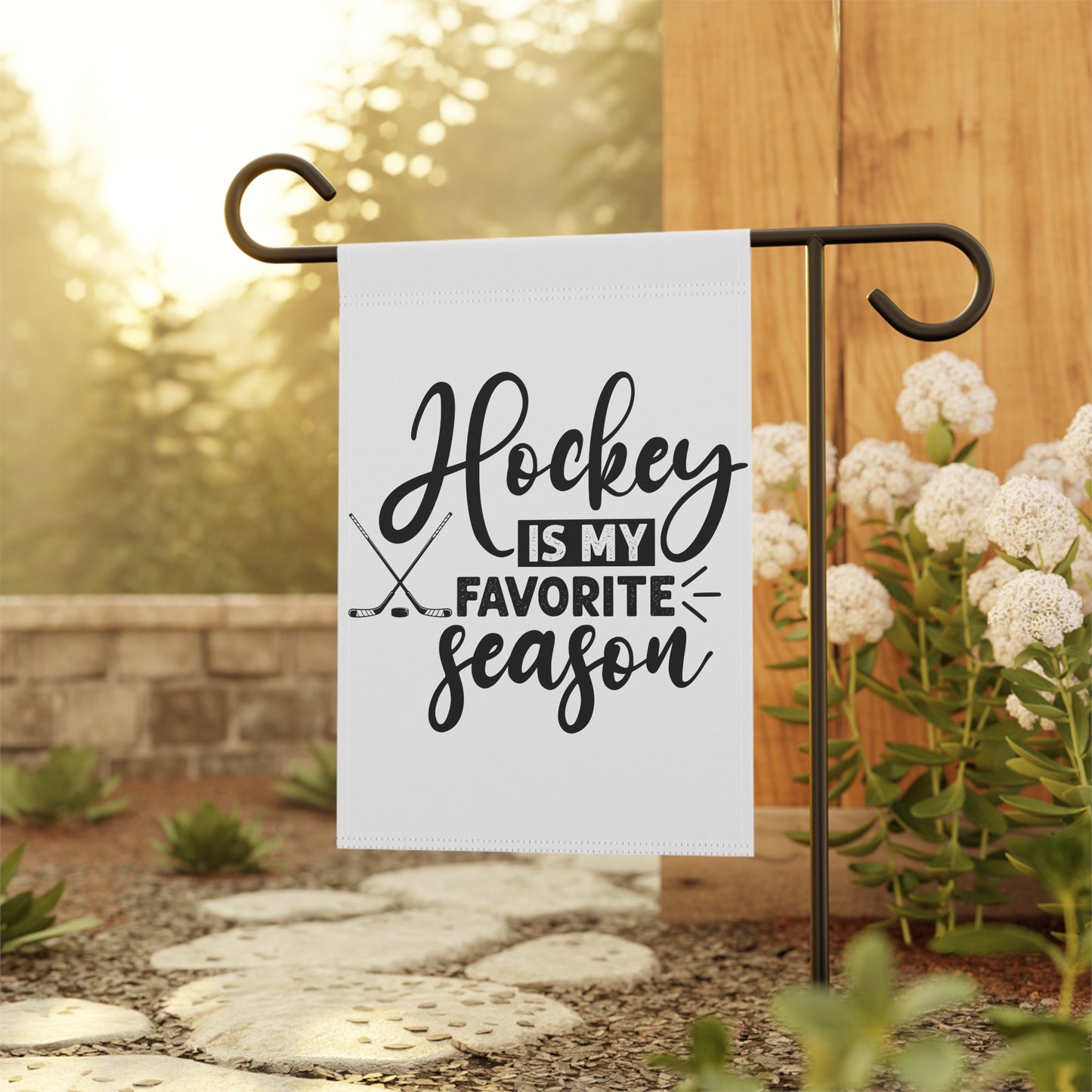 Hockey is My Favorite Season Garden Flag