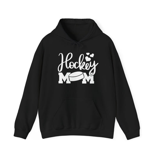 Hockey Mom Puck and Hearts Ice Hockey Hoodie Sweatshirt