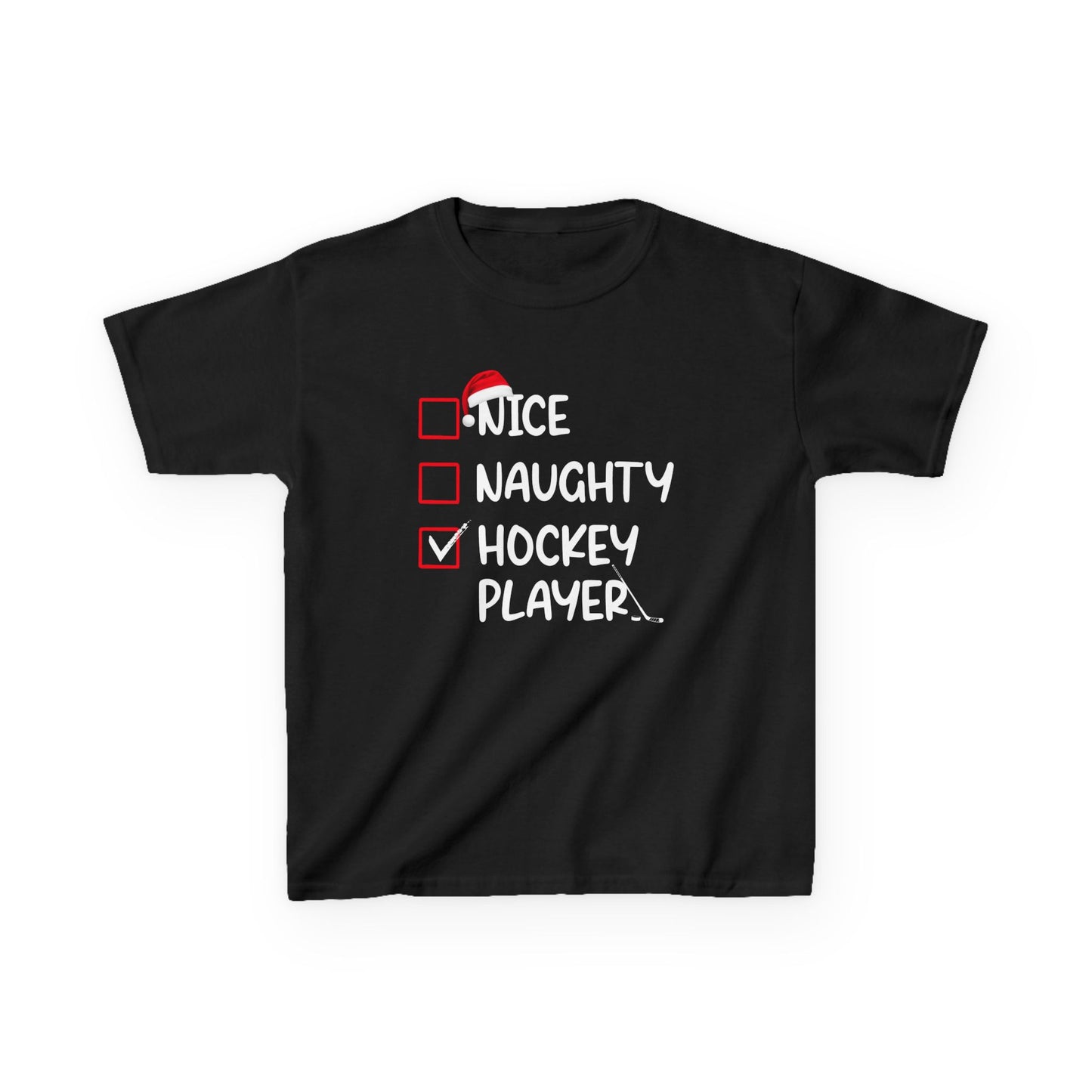 Naughty Nice HOCKEY PLAYER Shirt (Youth)