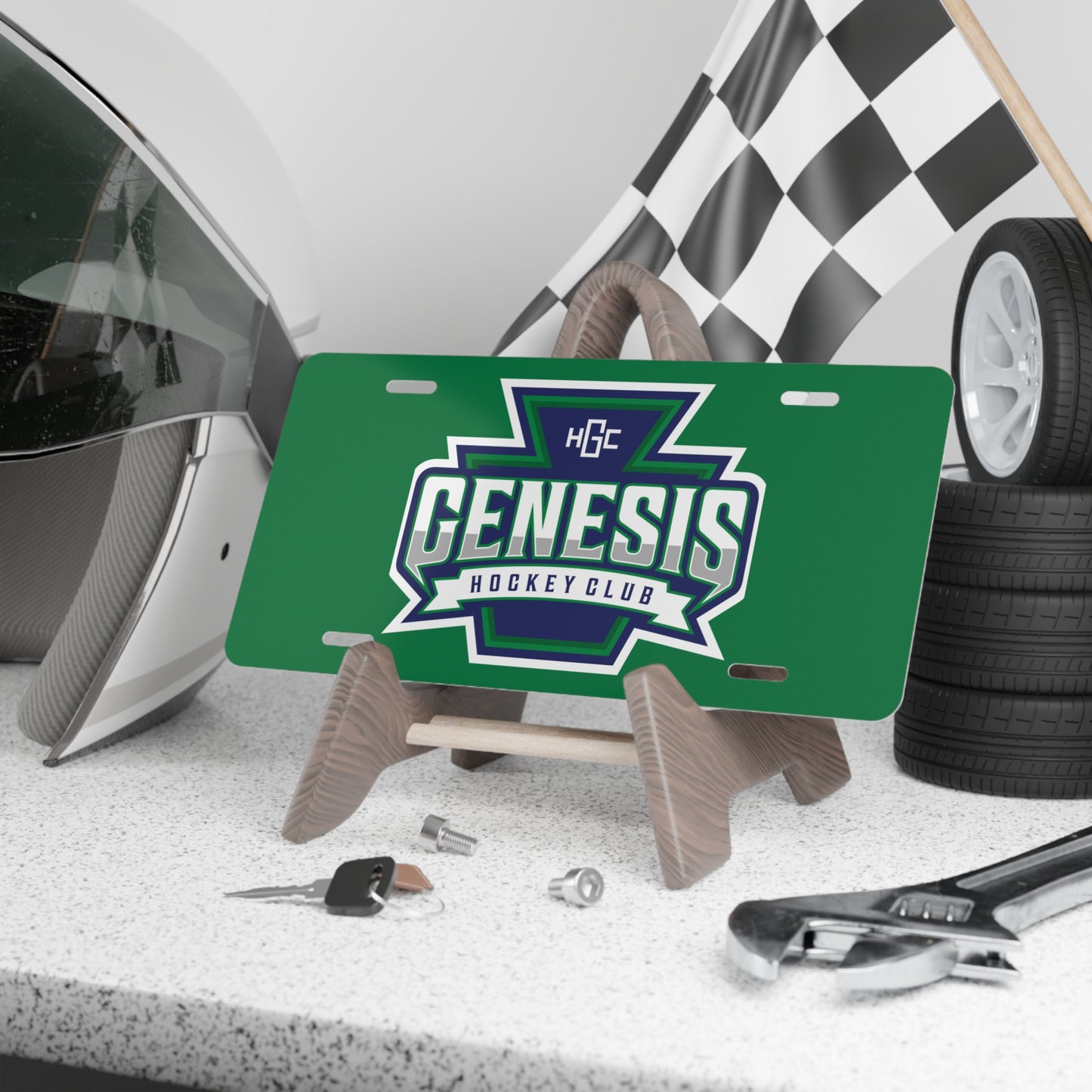 GENESIS Green Vanity Plate