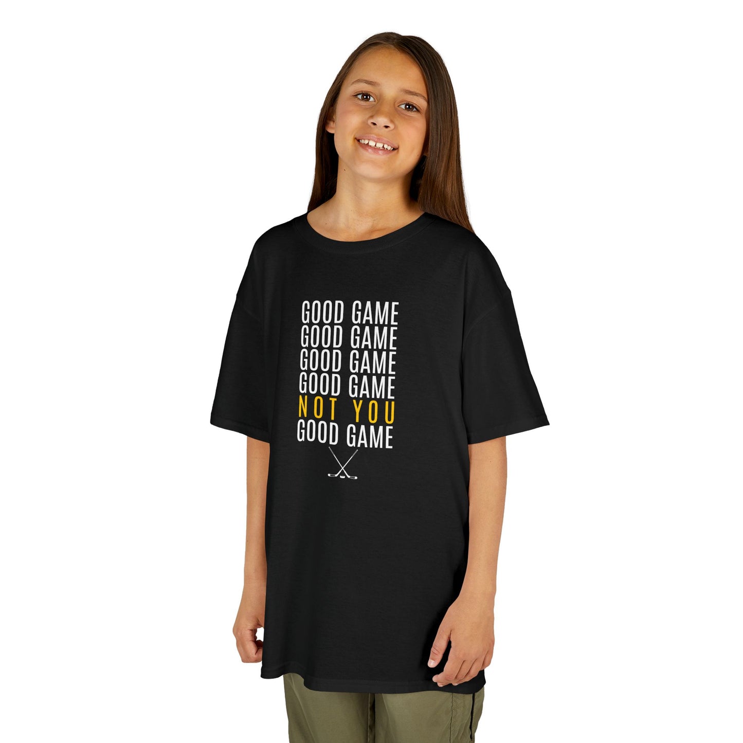 Good Game Not You Funny Ice Hockey T-Shirt (Youth)