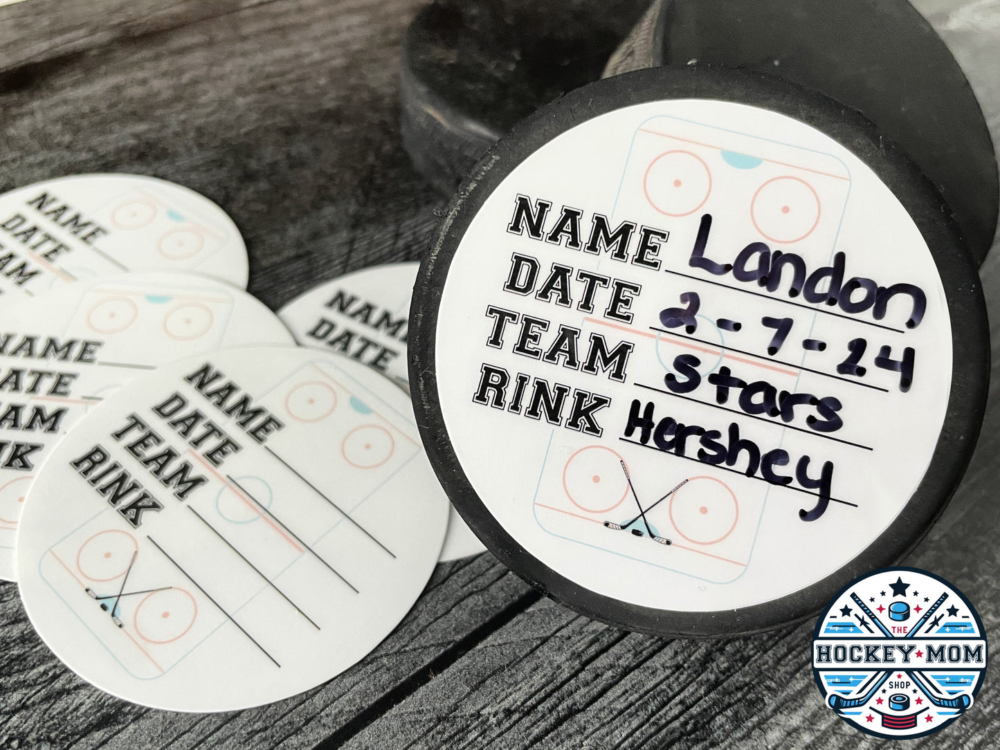 Ice Hockey 1st GOAL Milestone Puck Stickers Vinyl Sticker Pack - 3 Sticker Set