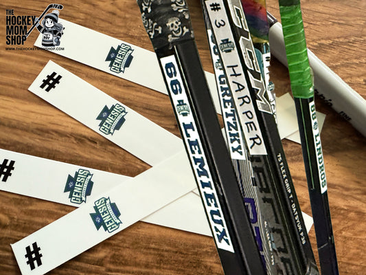Genesis Hockey Stick Blank Name Stickers