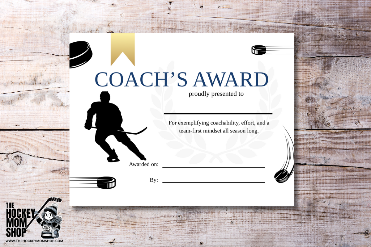 Manager & Coach Hockey Banquet Awards Bundle | 7 Printable Team Certificates