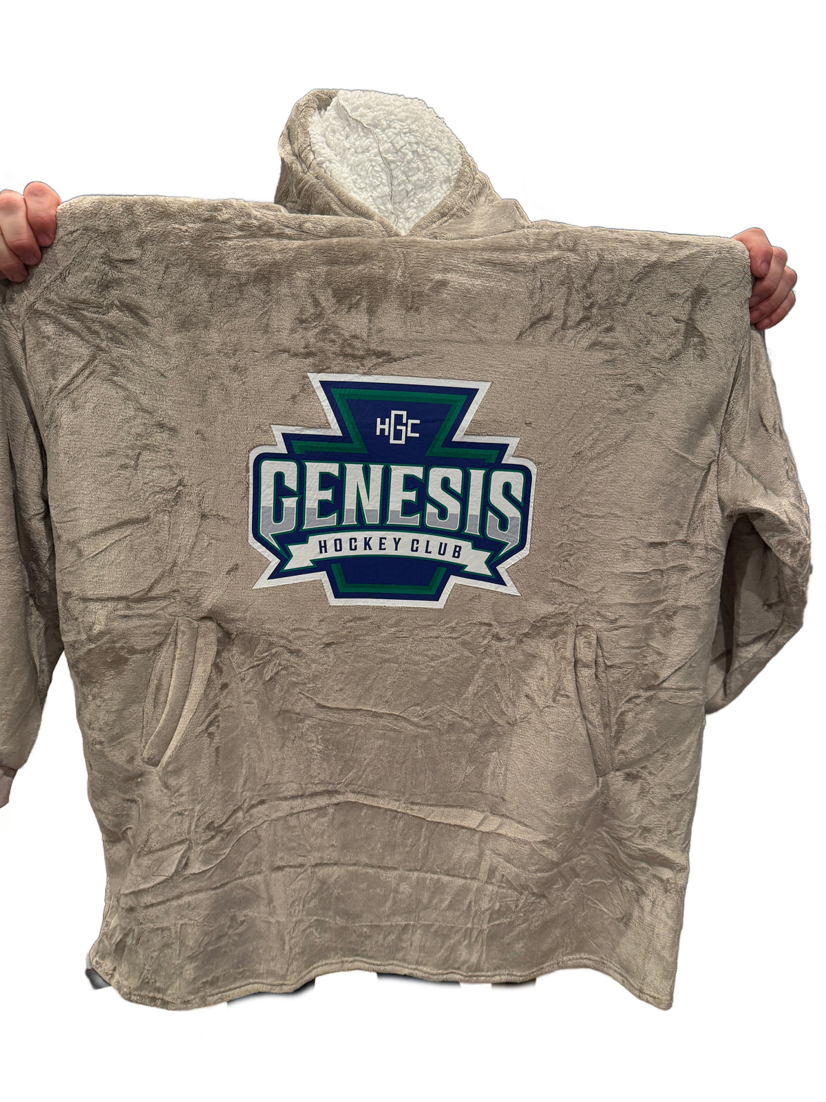 Genesis Youth Oversized Sherpa Fleece Hooded Blanket Sweatshirt