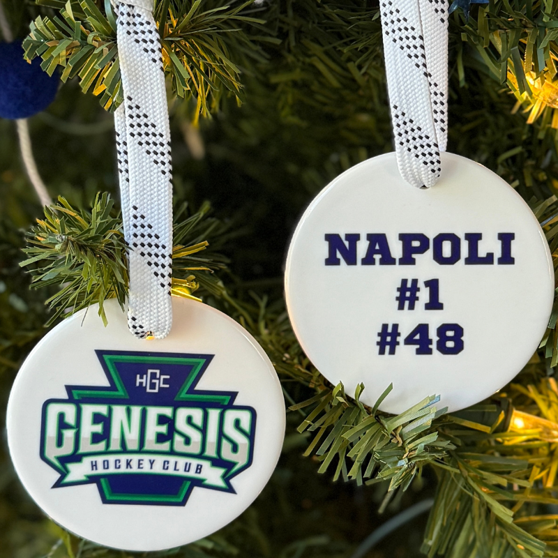 Genesis Ceramic Round Ornament **Personalized**