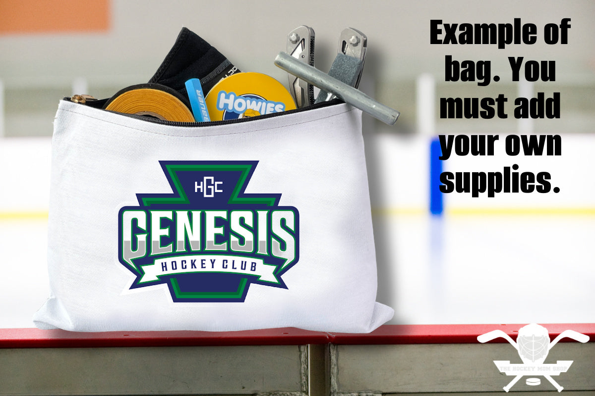 Genesis BANNER Logo Zipper Pouch Bag **PERSONALIZED**