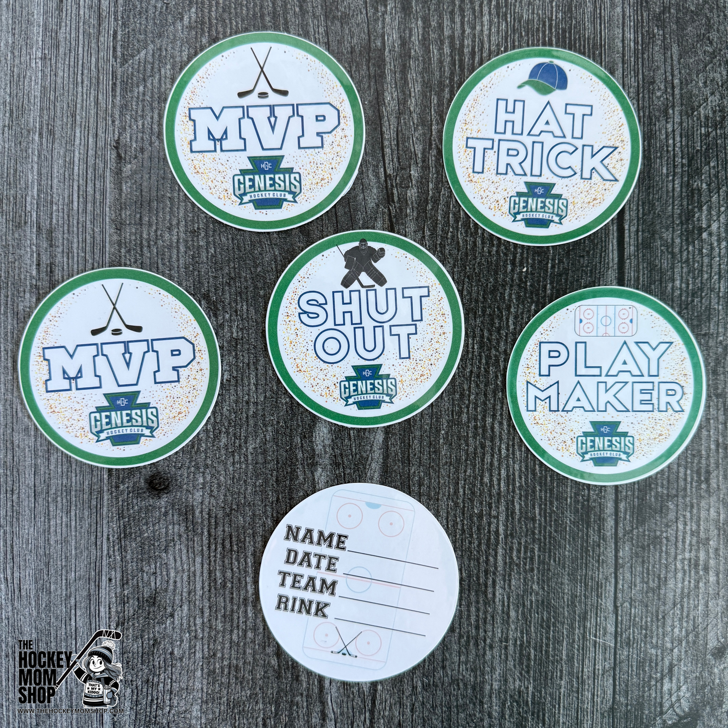 Round Logo Puck Sticker Pack (Genesis)