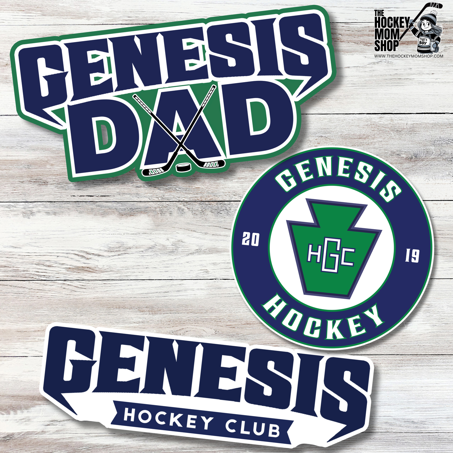 Genesis DAD Vinyl Sticker PACK