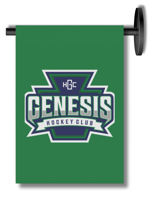 GREEN Genesis Hockey Club Fabric Flag (Keystone Logo)