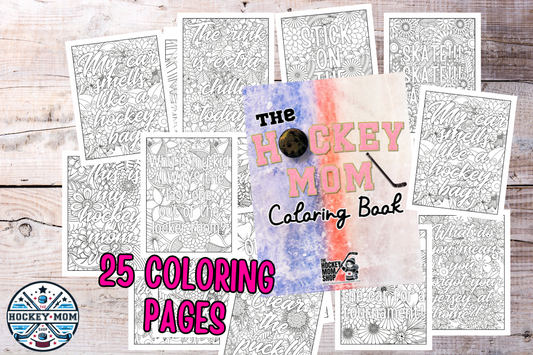 Printable Hockey Mom Coloring Book