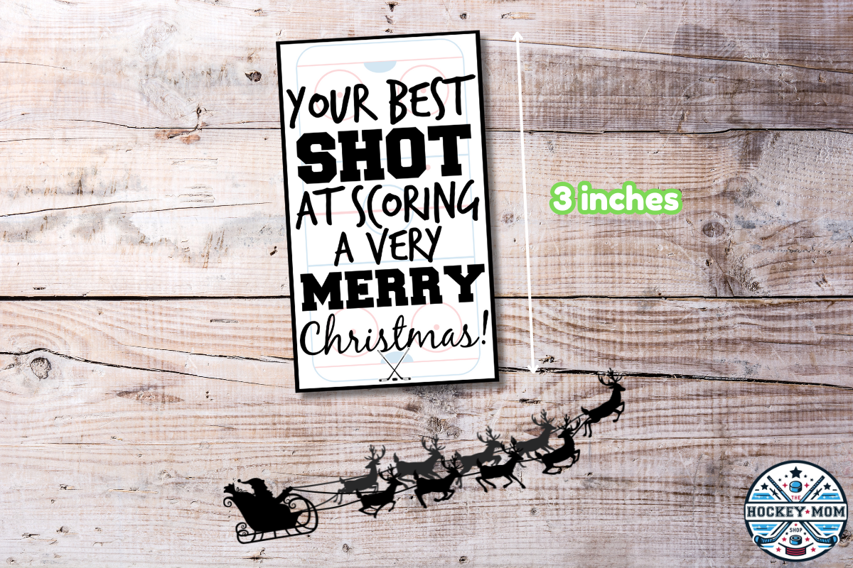 Best SHOT at SCORING a Very Merry Christmas Gift Tags