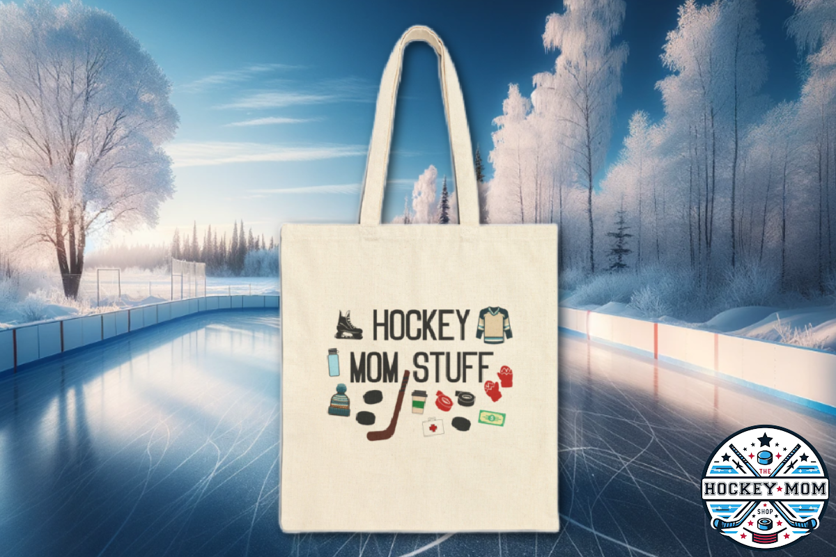 Hockey Mom Stuff Cotton Canvas Tote Bag