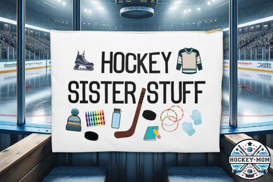 Hockey Sister Stuff Zipper Pouch Bag