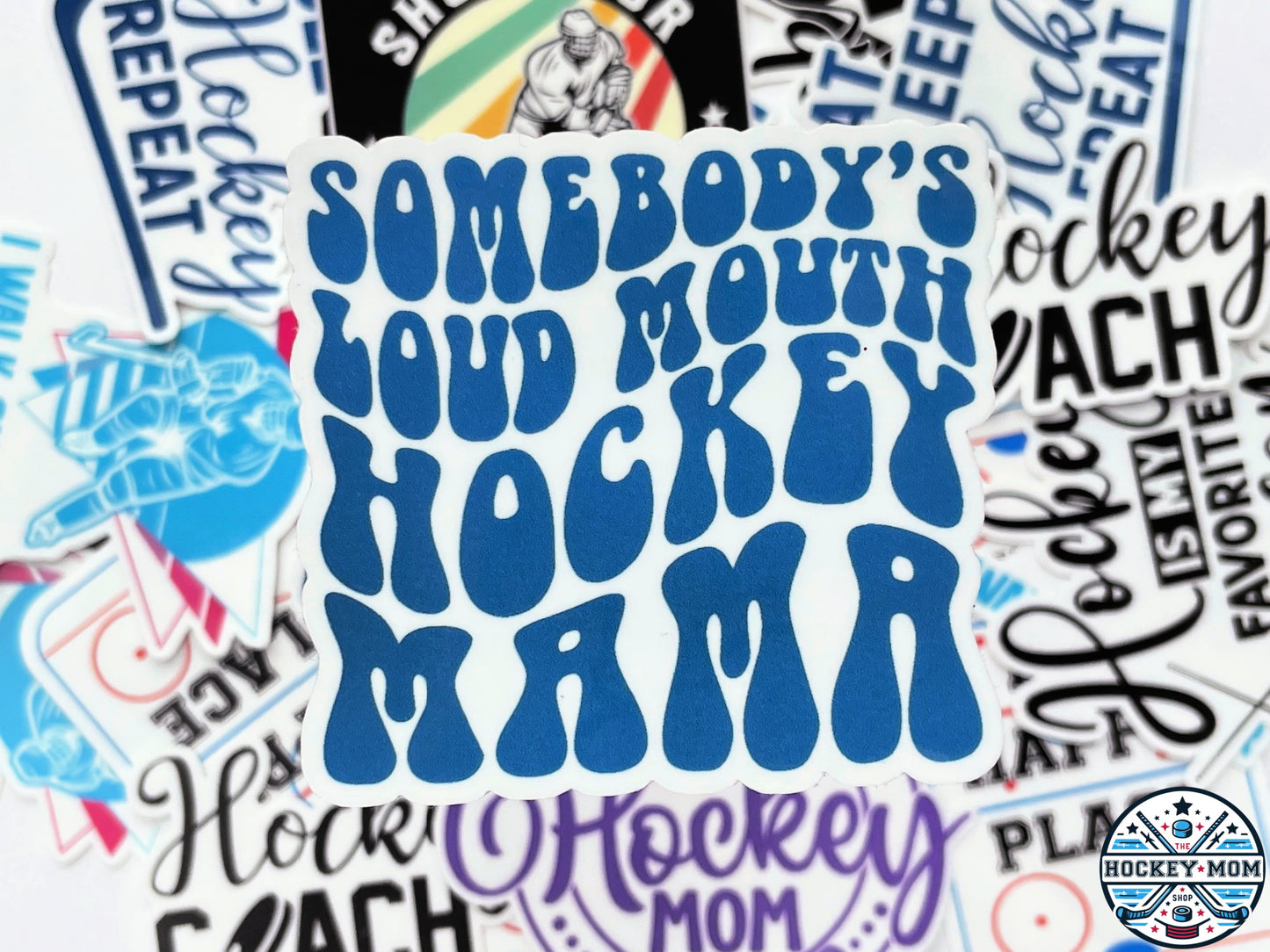 ICE HOCKEY MOM Stickers Vinyl Sticker 4-Pack