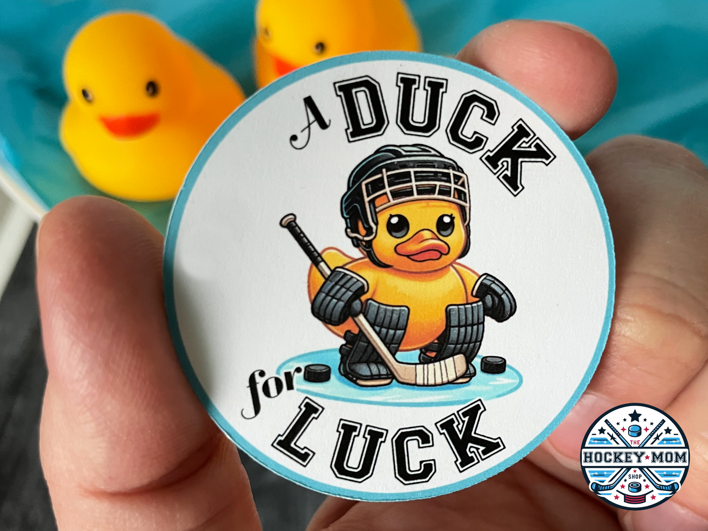 "A Duck for Luck" Printable ICE HOCKEY Tags