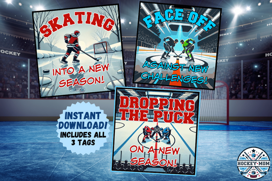 NEW SEASON Ice Hockey Printable Gift Tags