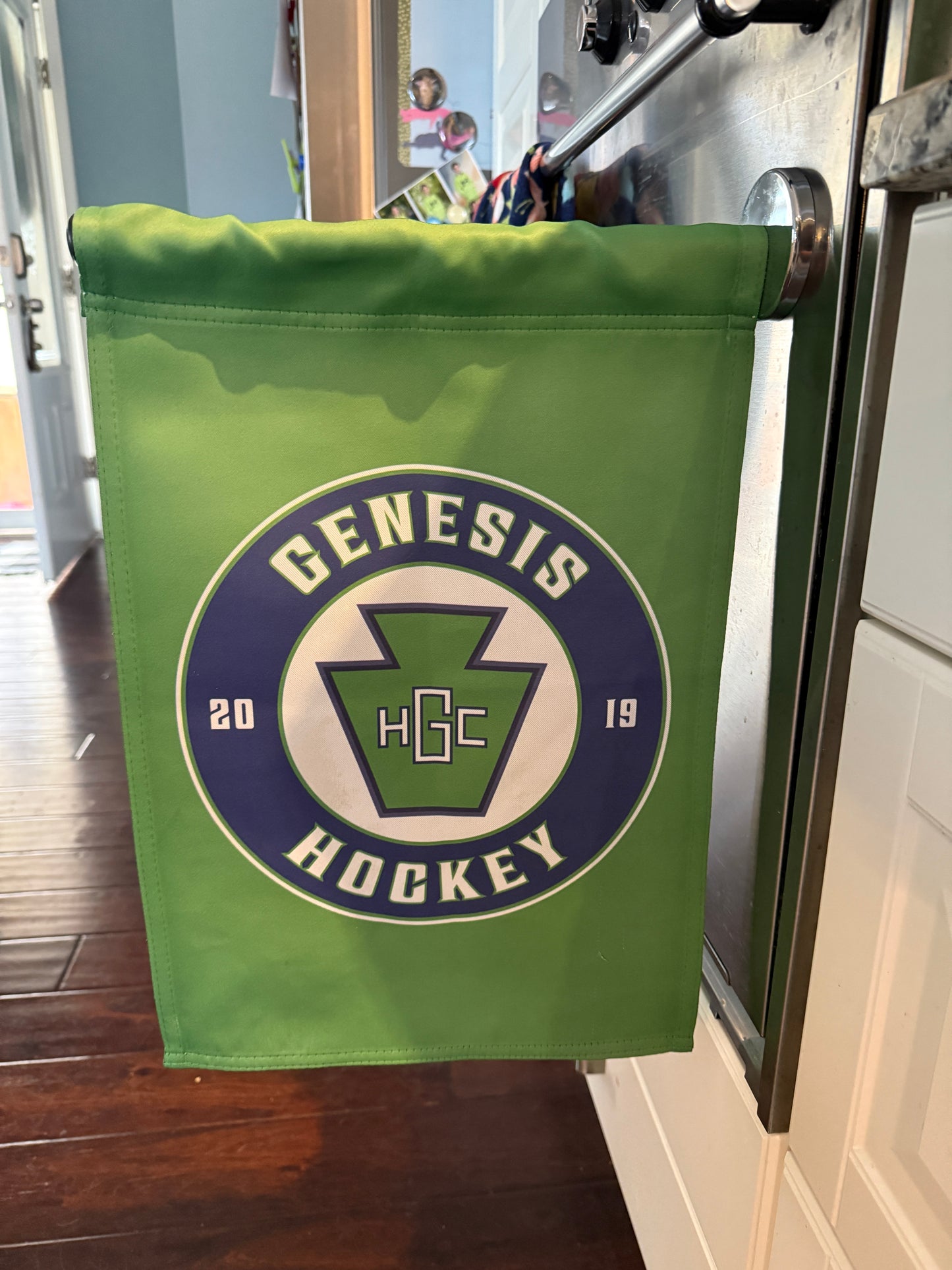 Magnetic Flag Holder for 12"x18" Flags – Perfect Add-On for Locker Room or Hotel Display!