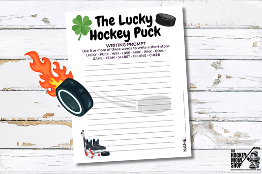The Lucky Hockey Puck Writing Prompt Printable