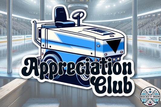 Ice Resurfacing Machine Appreciation Club ICE HOCKEY Vinyl Sticker